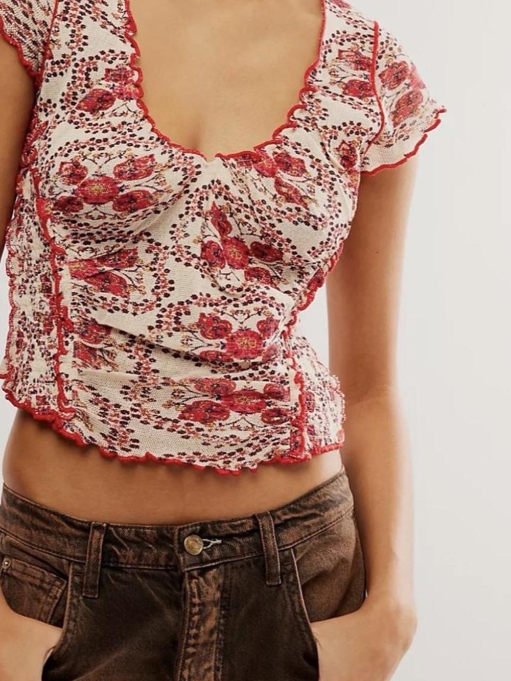 Free People Oh My Baby Tee